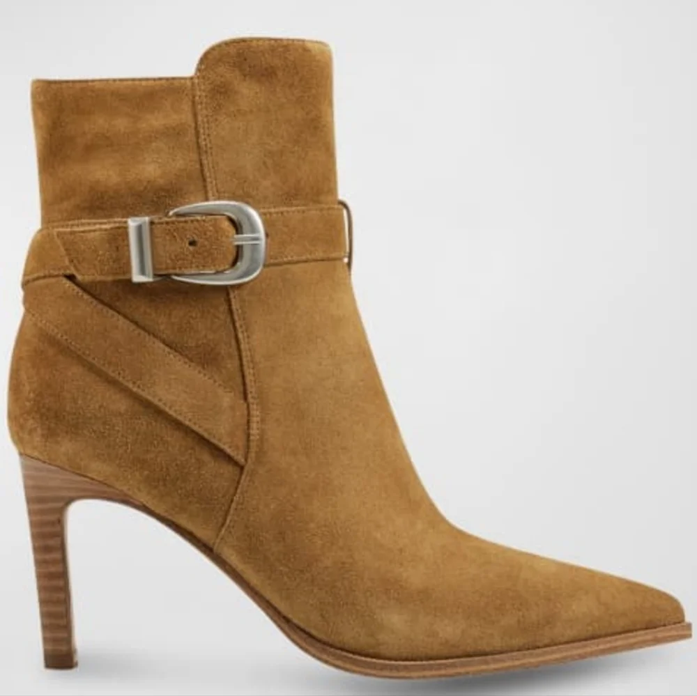 Marc Fisher Rafia Ankle Boot Suede For Kitty Rescue! - Picture 2 of 10